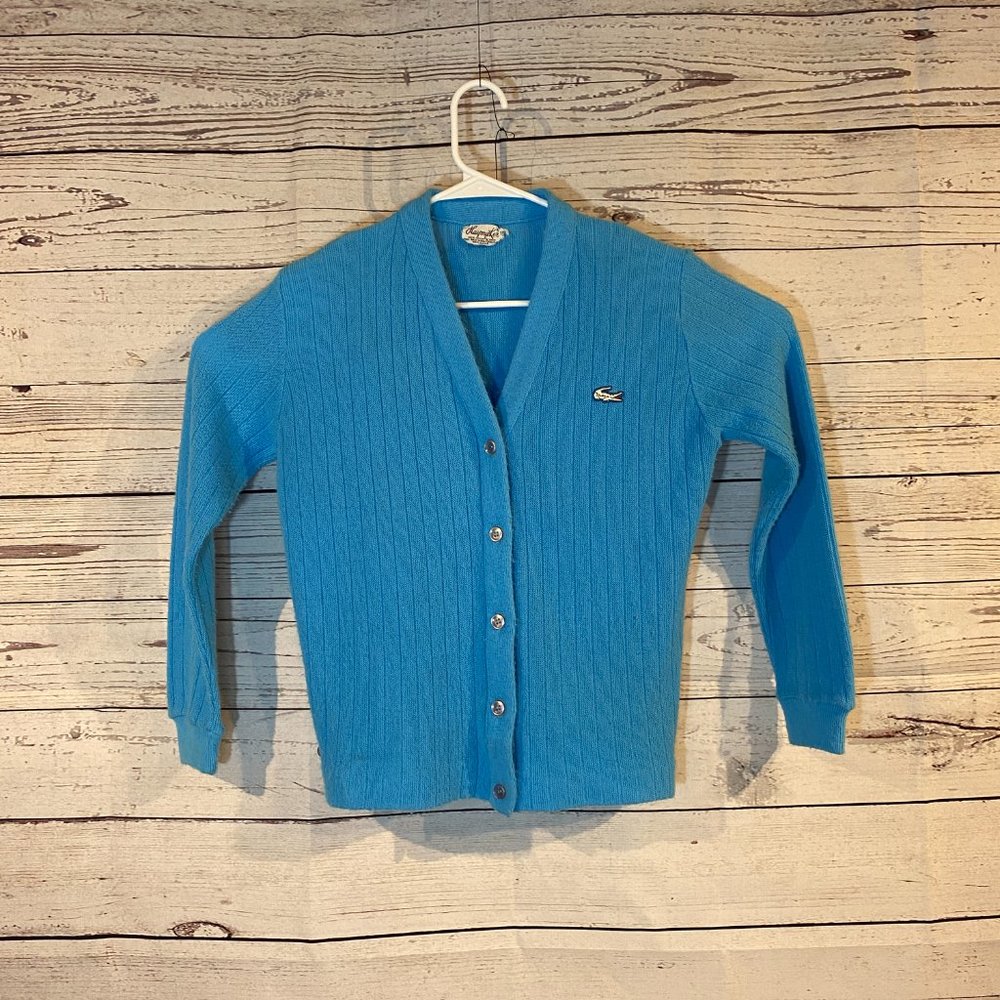 Vintage Blue Haymaker Preppy Cardigan  Size Large
